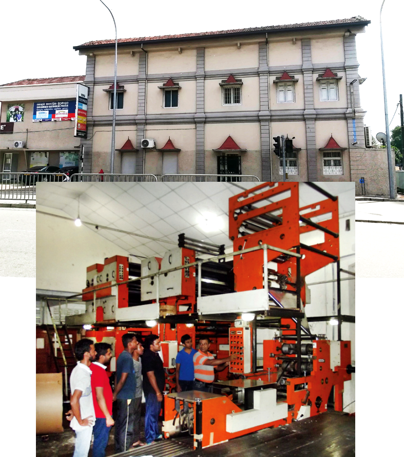 Colombo Catholic Press building and printing press
